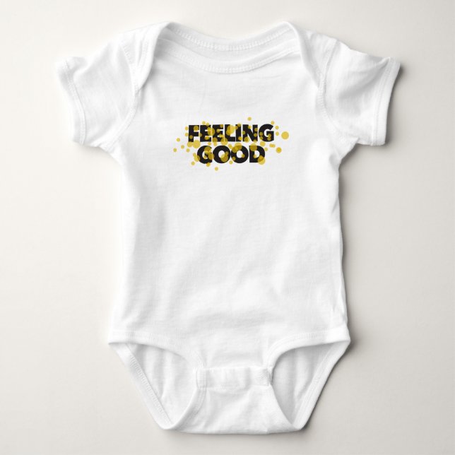 Modern, lekfull, glad design av Feeling Good T Shirt (Framsida)