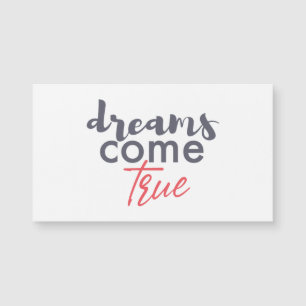 Modern lekfull grafik med Dreams Kom True