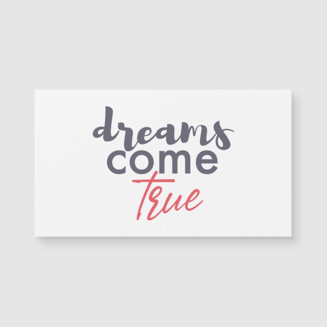 Modern lekfull grafik med Dreams Kom True (Framsida)