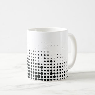 Modern, lekfull, urban geometrisk cirkel mönster kaffemugg