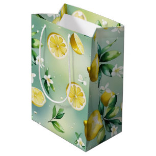 Modern lemon blå blomsterlig skrift bröllopsdusch