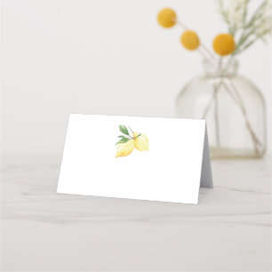 Modern Lemon Bröllop-platskort Placeringskort