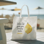 Modern Lemon-Gult, citat Tygkasse<br><div class="desc">Modern Lemon-Gult,  citat</div>