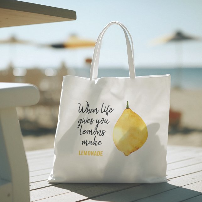 Modern Lemon-Gult, citat Tygkasse (Skapare uppladdad)