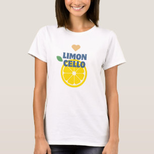 Modern Lemon Heart Limoncello Favor Merch T Shirt