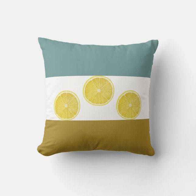 Modern Lemon Trio Dekorativ kudde (Framsida)