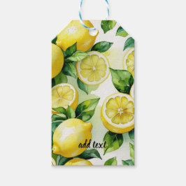 Modern lemonblå blomsterglättad bröllopsfest presentetikett