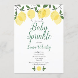 Modern Lemons Baby Sprinkle Inbjudningar