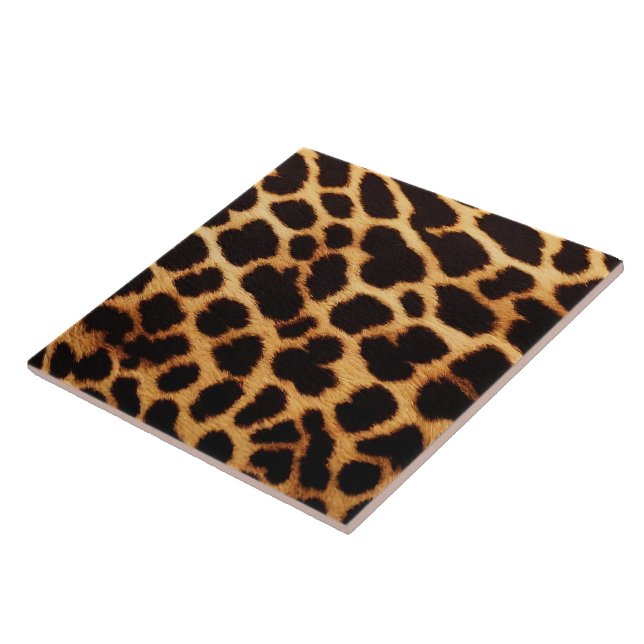 Modern leopard Cat Animal Print Collection Kakelplatta (Sidan)