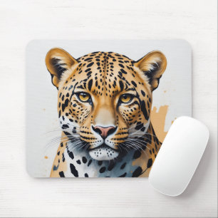 Modern Leopard Painting Vild Art Musmatta