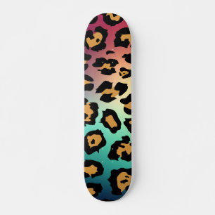 Modern Leopard Print Mini Skateboard Bräda 18,5 Cm