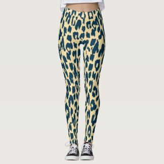 Modern Leopard Skin Mönster #14 Leggings