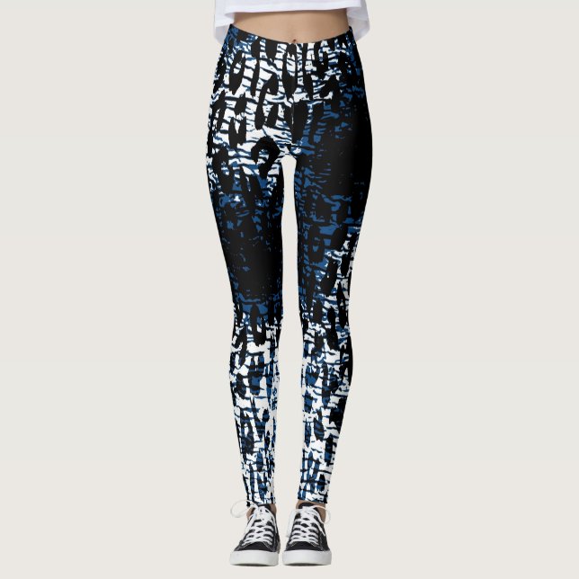 Modern Leopard Skin Mönster #34 Leggings (Framsida)