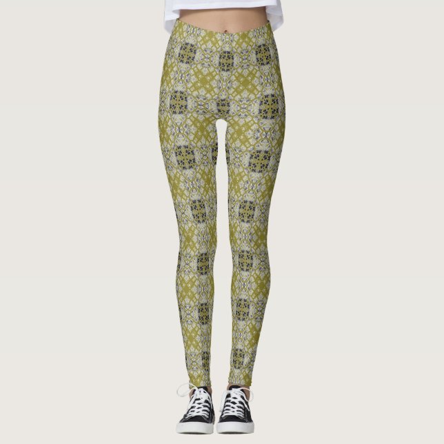 Modern Leopard Skin Mönster #4 Leggings (Framsida)