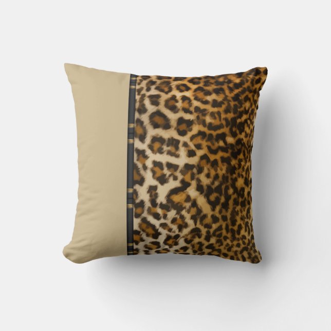 Modern Leopard Stil Dekorativ kudde (Framsida)