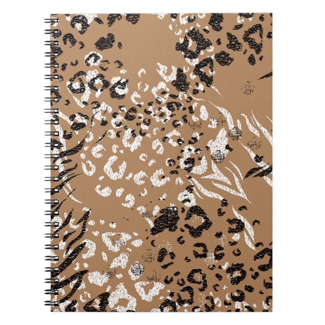 Modern leopard: vild mönster. anteckningsbok (Framsidan)
