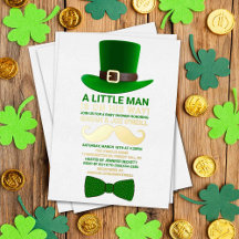 Modern Leprechaun St. Patrick Day Baby Shower