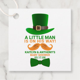 Modern Leprechaun St. Patrick Day Baby Shower Gåvor Etiketter