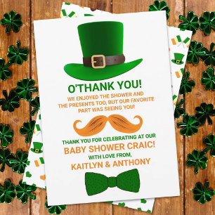 Modern Leprechaun St. Patrick's Day Baby Tack Kort