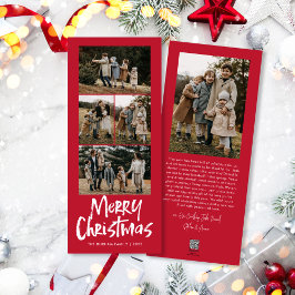 Modern Letar fem bilder i God jul Julkort