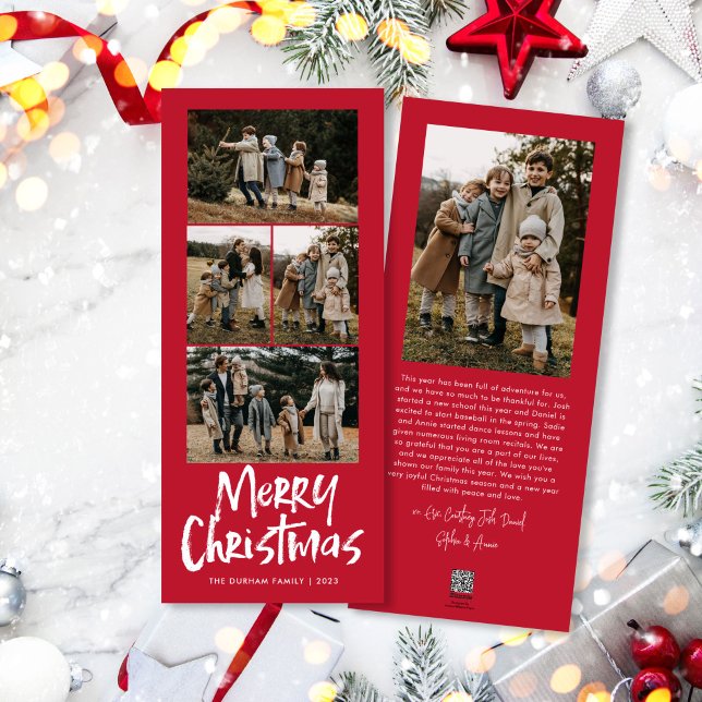 Modern Letar fem bilder i God jul Julkort (Skapare uppladdad)