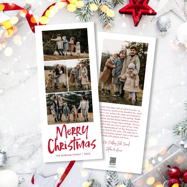 Modern Letar fem bilder i God jul Julkort (Skapare uppladdad)