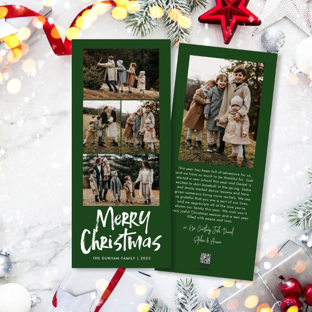 Modern Letar fem bilder i God jul Julkort (Skapare uppladdad)