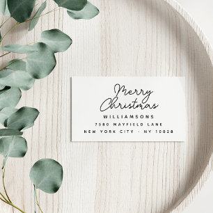 Modern Lettering i God jul-familjen Namn Stämpel