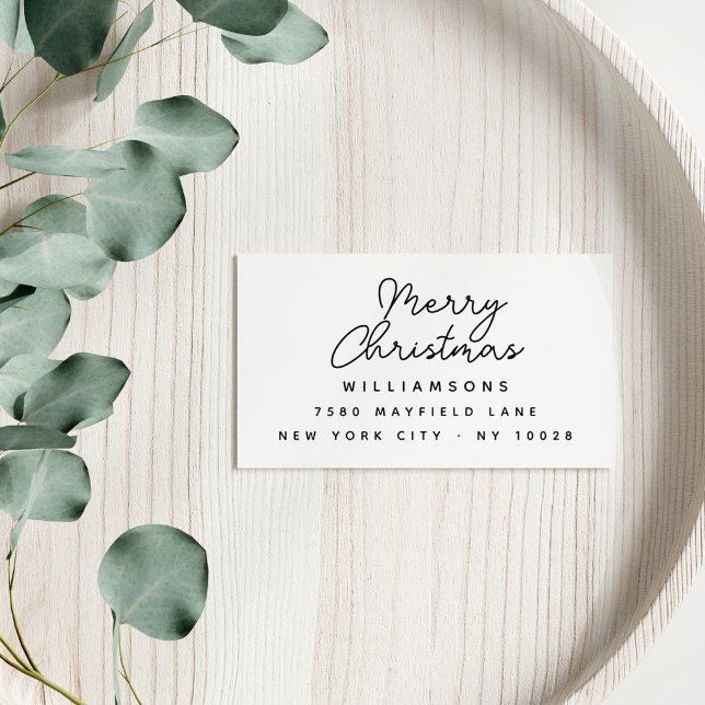 Modern Lettering i God jul-familjen Namn Stämpel (Skapare uppladdad)