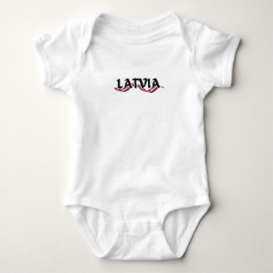 Modern Lettland latvian Flagga Land Souvenir T Shirt