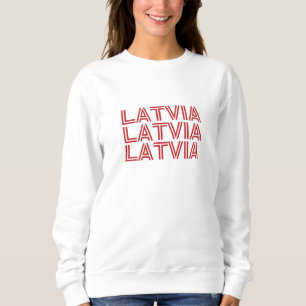 Modern Lettland latvian Flagga Land Souvenir T Shirt