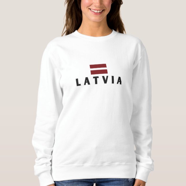 Modern Lettland latvian Flagga Land Souvenir T Shirt (Framsida)
