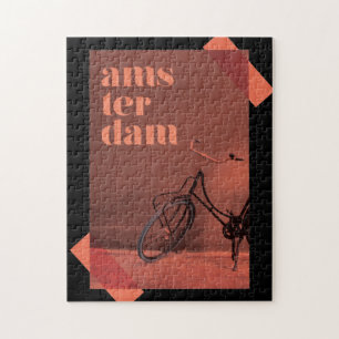 Modern, levande grafisk design - Amsterdams kultur Pussel