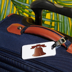 Modern Liberty Bell Patriotic Philadelphia Icon Bagagebricka