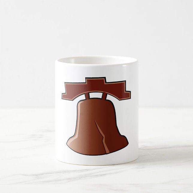 Modern Liberty Bell Patriotic Philadelphia Icon Kaffemugg (Skapare uppladdad)