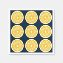 Modern liemon Segce Navy Blue & Gult