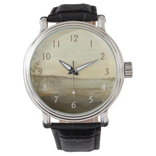 Modern liggande liggande liggande landskap, Oljemå Armbandsur
