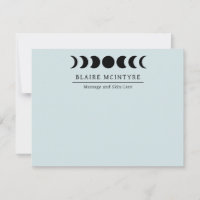 Modern Light Blue Måne Phases Elegant