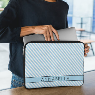 Modern Light Blue Rand Laptop Fodral