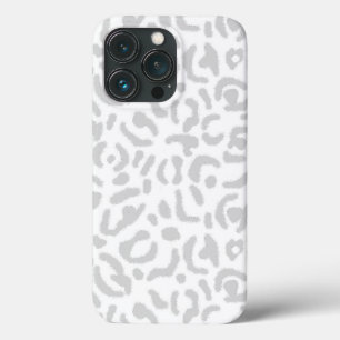 Modern Light Grått Leopard Animal Print