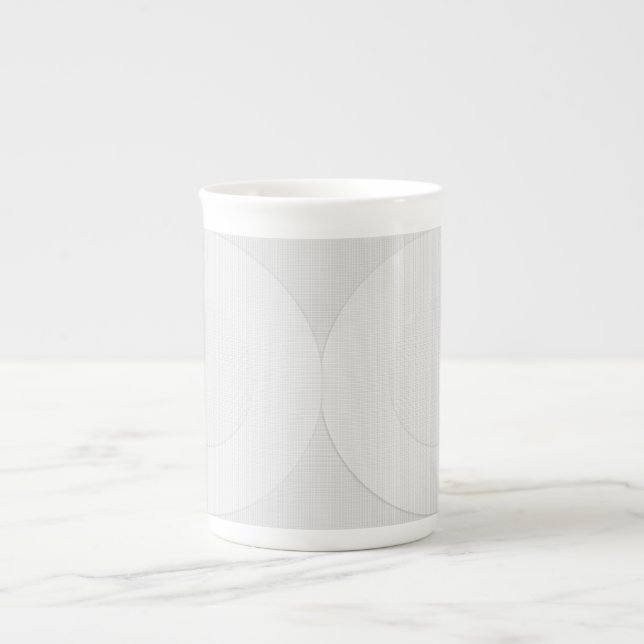 Modern Light Grått Pastel Benporslin Mugg (Framsidan)