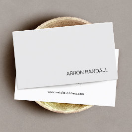 Modern Light Grått Professionell Networking Visitkort