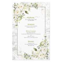 Modern Light Grått White Blommigt Guld Marble Bröl