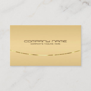 Modern Light Guld Background Metallic Accent Visitkort