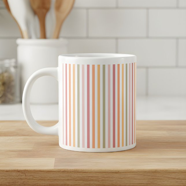 Modern light rand jumbo mugg (mug with light colored stripes)