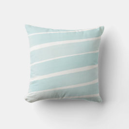Modern Light Teal Aqua Blue Rand Exdoor Pillow Kudde