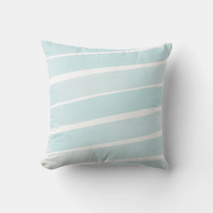 Modern Light Teal Aqua Blue Rand Exdoor Pillow Kudde