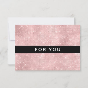 Modern Lightpink Glitter Gift-certifikat