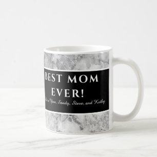Modern Lila "Bästa mamma någonsin" Mor uppskattnin Kaffemugg