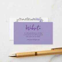 Modern Lila Blå Hortensia Blommig Bröllopswebbplat